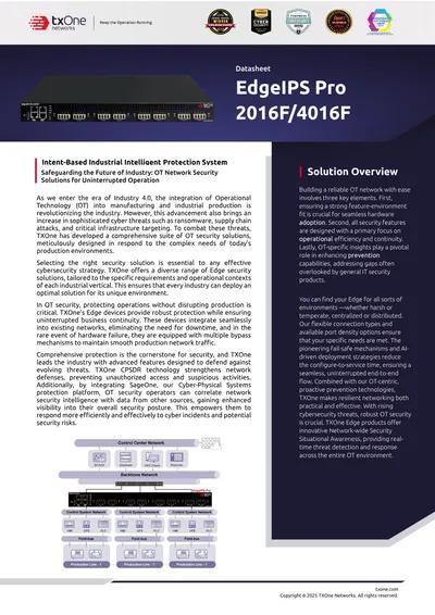 EdgeIPS Pro 2016F/4016F Datasheet