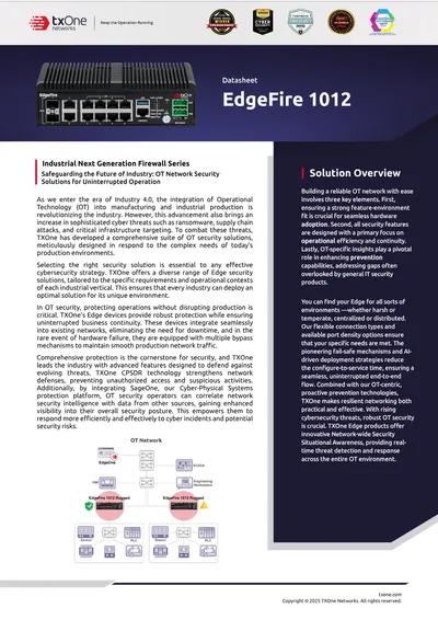 EdgeFire 1012 Datasheet