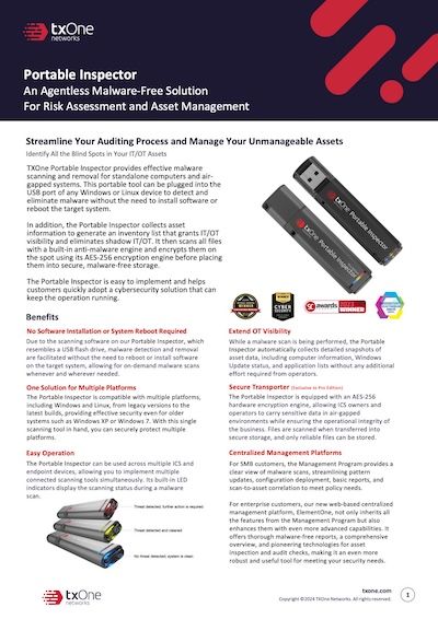 Portable Inspector Datasheet