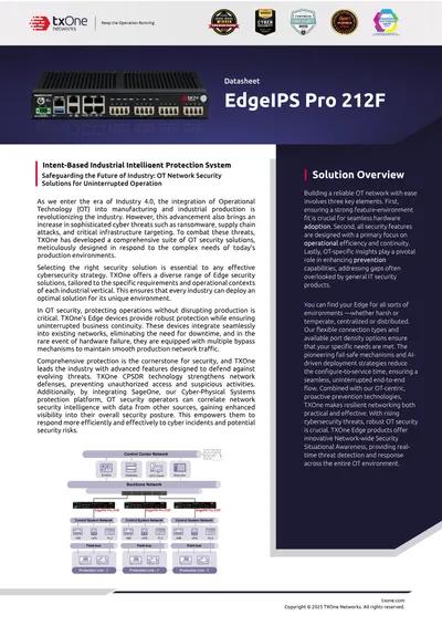 EdgeIPS Pro 212F Datasheet