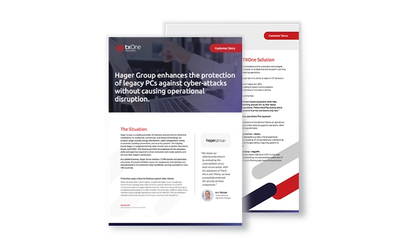 Hager Group enhances the protection of legacy PCs against cyberattacks without causing operational disruption