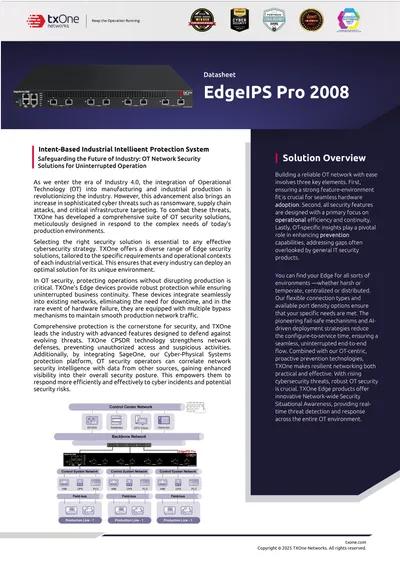 EdgeIPS Pro 2008 Datasheet