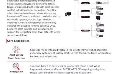 TXOne SageOne datasheet