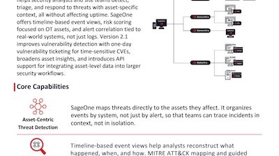 TXOne SageOne datasheet