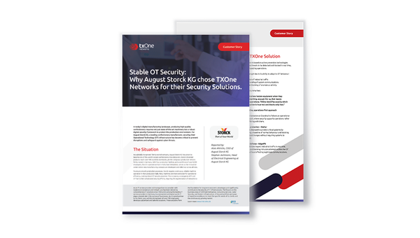Stable OT Security: Why August Storck KG chose TXOne Networks for their Security Solutions